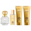 imageHybrid ampamp Company Bella Pour Femme 4Piece Gift Set for Women 50ml Perfume Body Lotion Mist Shower GelWomen Trillion Yellow