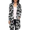 imageHybrid ampamp Company Womens Casual Open Front Drape Cardigan KSKW31127 10100 IVOBLK S