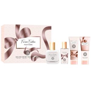 imageHybrid ampamp Company Bella Pour Femme 4Piece Gift Set for Women 50ml Perfume Body Lotion Mist Shower GelForever Emotion