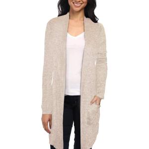 imageHybrid ampamp Company Womens Casual Open Front Drape Cardigan KSKW31127 G4000 MOCHA XL