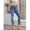 imageHybrid ampamp Company Maternity Womens Super Comfy Ultra Stretch Skinny JeansLight Blue1