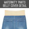 imageHybrid ampamp Company Maternity Womens Super Comfy Ultra Stretch Skinny JeansLight Wash1
