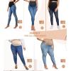 imageHybrid ampamp Company Maternity Womens Super Comfy Ultra Stretch Skinny JeansLight Wash1