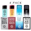 imageHybrid ampamp Company Mens 4 Pcs Classsic Scent Spray Eau De Toilette Spray717 AQUA 717 SEXYMEN 717 VIP BLACK NOIR 717 NYCMEN