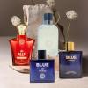 imageHybrid ampamp Company Mens 4 Pcs Classsic Scent Spray Eau De Toilette SprayBLUE DE PARIS BLUE FOR MEN BLU POUR HOMME Blue Sky