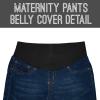 imageHybrid ampamp Company Ultimate Comfort Womens Maternity Slim Fit Stretch JeansDark Wash5