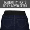 imageHybrid ampamp Company Ultimate Comfort Womens Maternity Slim Fit Stretch JeansRinse Wash2