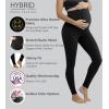 imageHybrid ampamp Company Womens Super Comfy Stretch Maternity Leggings Made in USA8826black