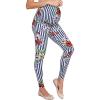 imageHybrid ampamp Company Womens Super Comfy Stretch Maternity Leggings Made in USAGc18419navy Multi