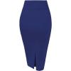 imageHybrid ampamp Company Women Elastic High Waist Bodycon Work Business Pencil SkirtPremium Ponte Royal