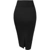 imageHybrid ampamp Company Womens Pencil Skirt Premium Nylon Ponte Stretch Office Made in The USA Below KneeKsk45006black