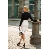 imageHybrid ampamp Company Womens Pencil Skirt Premium Nylon Ponte Stretch Office Made in The USA Below KneeKsk45006white