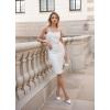 imageHybrid ampamp Company Womens Pencil Skirt Premium Nylon Ponte Stretch Office Made in The USA Below KneeKsk45006white