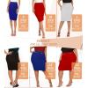 imageHybrid ampamp Company Womens Pencil Skirt Premium Nylon Ponte Stretch Office Made in The USA Below KneeKsk45006white