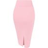imageHybrid ampamp Company Womens Premium Nylon Ponte Stretch High Waist Pencil Suit Skirt Below Knee1073tblush