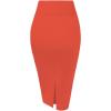 imageHybrid ampamp Company Womens Premium Nylon Ponte Stretch High Waist Pencil Suit Skirt Below Knee1073torange