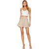 imageHybrid ampamp Company Women Basic Versatile Skirts Stretchy Flared Mini Skater SkirtStone