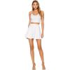 imageHybrid ampamp Company Women Basic Versatile Skirts Stretchy Flared Mini Skater SkirtWhite