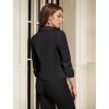 imageHybrid ampamp Company Women Super Comfy Ponte Office BlazerPremium Pontycharcoal