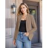 imageHybrid ampamp Company Womens Casual Work Office Blazer Open Front Heavy Ponti Shawl Collar Long Sleeve JacketKhaki9789