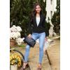 imageHybrid ampamp Company Womens Casual Work Office Elegant Open Front Premium Nylon Blazer JacketJk1135black