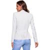 imageHybrid ampamp Company Womens Casual Work Office Elegant Open Front Premium Nylon Blazer JacketJk1135ivory