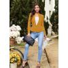 imageHybrid ampamp Company Womens Casual Work Office Elegant Open Front Premium Nylon Blazer JacketJk1135mustard