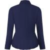 imageHybrid ampamp Company Womens Casual Work Office Elegant Open Front Premium Nylon Blazer JacketJk1135navy