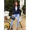 imageHybrid ampamp Company Womens Casual Work Office Elegant Open Front Premium Nylon Blazer JacketJk1135navy