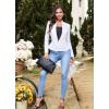 imageHybrid ampamp Company Womens Casual Work Office Elegant Open Front Premium Nylon Blazer JacketJk1135white