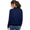 imageHybrid ampamp Company Womens Fashion Color Casual Office Comfy Zip Up Bomber Jacket Made in USAPerforatednavy