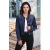 imageHybrid ampamp Company Womens Long Sleeve Denim Jackets Basic Button Down Jean Jacket with PocketsJk22880indigo