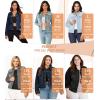 imageHybrid ampamp Company Womens Long Sleeve Denim Jackets Basic Button Down Jean Jacket with PocketsJk22880indigo