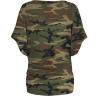 imageHybrid ampamp Company Womens Super Comfy Boat Neck Dolman Top Shirt10188camouflage