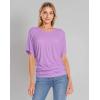 imageHybrid ampamp Company Womens Super Comfy Boat Neck Dolman Top ShirtLilac