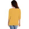 imageHybrid ampamp Company Womens Super Comfy Boat Neck Dolman Top ShirtLong Sleevegold