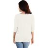 imageHybrid ampamp Company Womens Super Comfy Boat Neck Dolman Top ShirtLong Sleeveivory