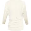 imageHybrid ampamp Company Womens Super Comfy Boat Neck Dolman Top ShirtLong Sleeveivory