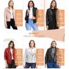 imageOlivia Miller Womens Faux Leather Zip Up Moto Biker JacketBrown