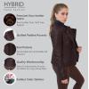 imageOlivia Miller Womens Faux Leather Zip Up Moto Biker JacketBurgundy