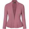 imageHybrid ampamp Company Womens Casual Work Office Elegant Open Front Premium Nylon Blazer JacketJk1135dark Rose