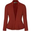 imageHybrid ampamp Company Womens Casual Work Office Elegant Open Front Premium Nylon Blazer JacketJk1135rust