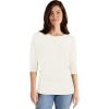 imageHybrid ampamp Company Womens Super Comfy Boat Neck Dolman Top ShirtLong Sleeveivory