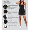 imageHybrid ampamp Company Women Denim Shorts Rompers Sleeveless Adjustable Strap Overalls Cross Back JumpsuitShv156998black
