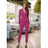 imageHybrid ampamp Company Womens Casual Work Office Dressy Double Lapel Single Button Peplum Comfortable BlazerFuchsiadressy  Premium Weight