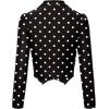 imageHybrid ampamp Company Womens Fashion Military Crop Premium Ultra Stretch GoldSliver Millennium Zipper Up Dressy Blazer Jacket10575blackWhit