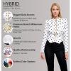 imageHybrid ampamp Company Womens Fashion Military Crop Premium Ultra Stretch GoldSliver Millennium Zipper Up Dressy Blazer Jacket10575ivoblk