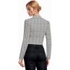 imageHybrid ampamp Company Womens Fashion Military Crop Premium Ultra Stretch GoldSliver Millennium Zipper Up Dressy Blazer Jacket10623blackIvor