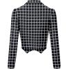 imageHybrid ampamp Company Womens Fashion Military Crop Premium Ultra Stretch GoldSliver Millennium Zipper Up Dressy Blazer Jacket11083blackwhite