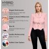 imageHybrid ampamp Company Womens Fashion Military Crop Premium Ultra Stretch GoldSliver Millennium Zipper Up Dressy Blazer JacketBlush